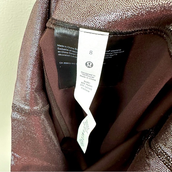 Lululemon Align HR CROP 23" Shine Size 8 NWT - Picture 3 of 6